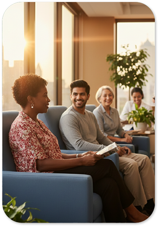 Comfortable Waiting Area at Advanced Dialysis Institute